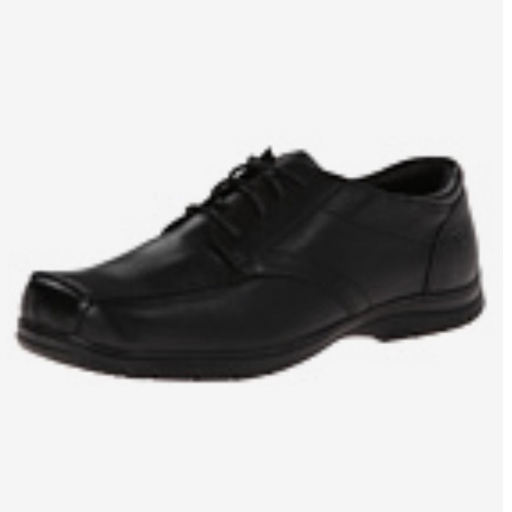 Kenneth Cole New York Boys Black Leather Dress Shoes Size 2.5 Little Kid Lace Up